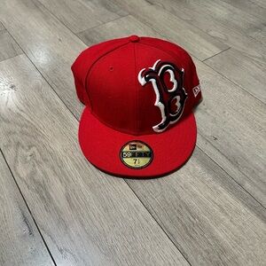 Boston Red Sox New Era 59FIFTY Fitted Hat Red Size 7 1/2